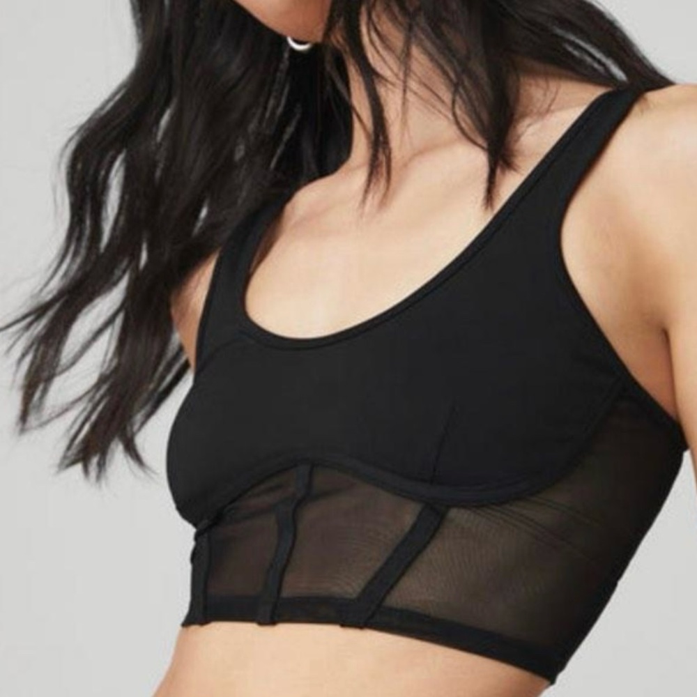 Alo Yoga Airbrush Mesh Corset Tank